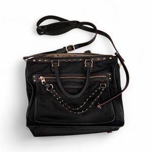 MZ Wallace Studded Britt Tote w Tags Black and Rose Gold